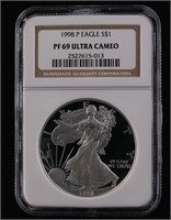 1995-P $1 Silver Eagle PF69 Ultra Cameo NGC PR69