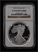 2010-W $1 Silver Eagle PF70 Ultra Cameo PR70