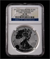 2011-P $1 Silver Eagle Reverse Proof NGC PF70