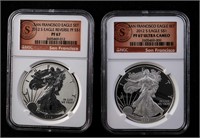 2012-S $1 San Francisco Silver Eagle Set NGC PF67