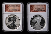 2012-S $1 San Francisco Silver Eagle Set NGC PF70