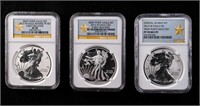 2013-W $1 West Point Silver Eagle Set NGC PF70