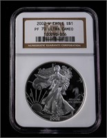 2002-W $1 Silver Eagle NGC PF70 Ultra Cameo PR70