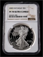 2003-W $1 Silver Eagle PF70 NGC Ultra Cameo PR70