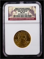 2010-W $10 Gold Martha Washington MS70 NGC
