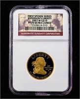 2007-W $10 Jefferson Ultra Cameo PF70 NGC