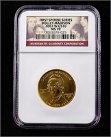 2007-W $10 Gold Dolley Madison MS70 NGC