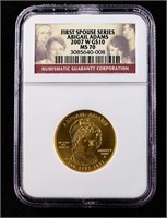 2007-W $10 Gold Abigail Adams MS70 NGC