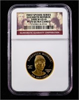 2008-W $10 Elizabeth Monroe Ultra Cameo PF70 NGC