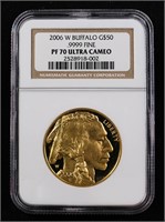 2006-W $50 Gold Buffalo PF70 NGC Ultra Cameo PR70