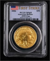 2006 $50 Gold Buffalo PCGS MS69 First Strike