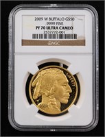 2009-W $50 Gold Buffalo PF70 NGC Ultra Cameo PR70