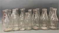 Large Lot of Mixed Dairy Bottles