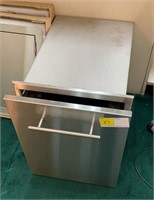 Stainless out door garbage cabinet built in 18w