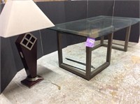 Geometric Coffee Table & Lamp