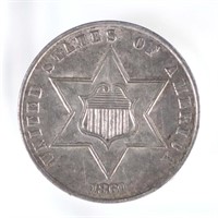 1860 Silver Thee Cent (AU?)