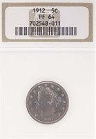1912 Liberty "V" Nickel (NGC PF64)