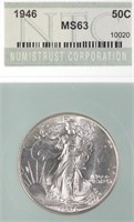 1946 Walking Liberty Half Dollar (slabbed)