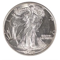 1942-d Walking Liberty Half Dollar (UNC?)
