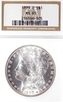 1899-o Morgan Silver Dollar (NGC MS65)