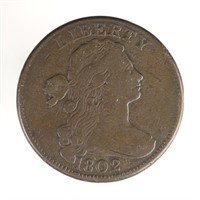 1802 Draped Bust Large Cent (F?)