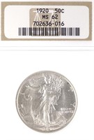 1920 Walking Liberty Half Dollar (NGC MS62)
