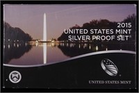 2015-s U.S. Silver Proof Set (14 coin set)