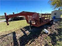 Gooseneck 18' Flatbed Trailer