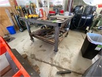 Metal Welding Table on Wheels