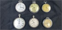 6 Vintage Pocket Watches