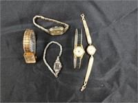 5 Vintage Ladies Wristwatches
