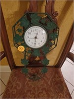 IRON GREEN LEAF CLOCK - INGRAHAM