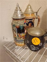 WESTERN GERMANY BEER STEINS