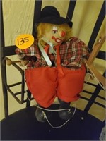 SMALL CLOWN PUPPET ON STRING
