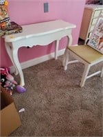 WHITE VANITY DESK AND CHAIR