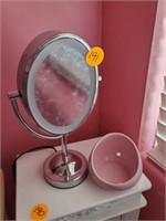 MIRROR AND HOLDER