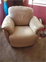 LEATHER SWIVEL CHAIR