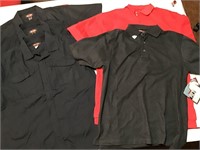 Lot of 5 Tru-Spec Uniform and Polo Shirts - Large
