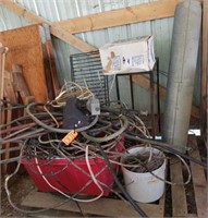 COPPER TUBING; MISC HOUSE WIRES; STOVE PIPE;