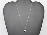 2.50 ct Sapphire Necklace