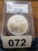 2006 FIRST STRIKE PCGS GRADED MS69 SILVER EAGLE