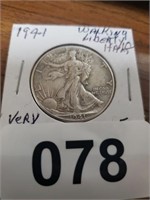 1941 WALKING LIBERTY HALF DOLLAR