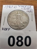 1943-D WALKING LIBERTY HALF DOLLAR