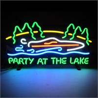 19" Party At The Lake Neon Sign