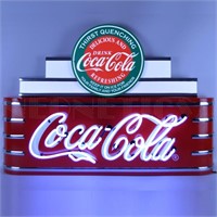 39" Art Deco Coca-Cola Neon Sign