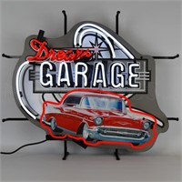 29" Dream Garage 57 Chevrolet Neon Sign
