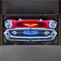 60" Bel Air Grill in Steel Can Neon Sign