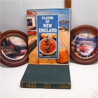Collectible Plates and Book Selection