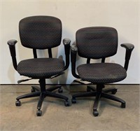 (2) Haworth Adjustable Rolling Office Chairs