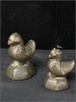 D letter cup & duckling paperweights